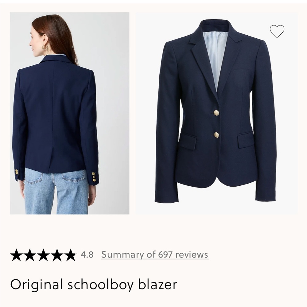 J. Crew Navy Blazer